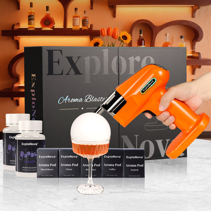 ExploNova Aroma Blaster 2 Kit with 5 Flavour Aroma Pod and Edible Bubble