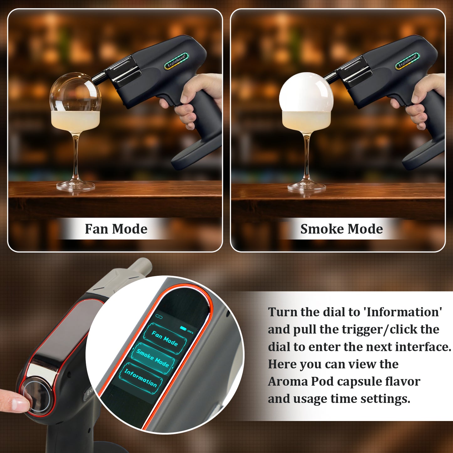 ExploNova Aroma Blaster 2 Kit with 5 Flavour Aroma Pod and Edible Bubble